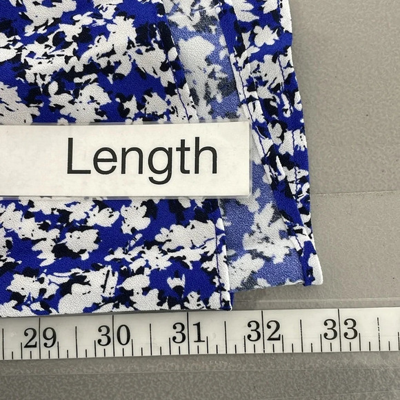 Halogen Nordstrom Skirt Women’s X Large XL Blue White Tutti Flare Maxi NWT - Picture 15 of 16